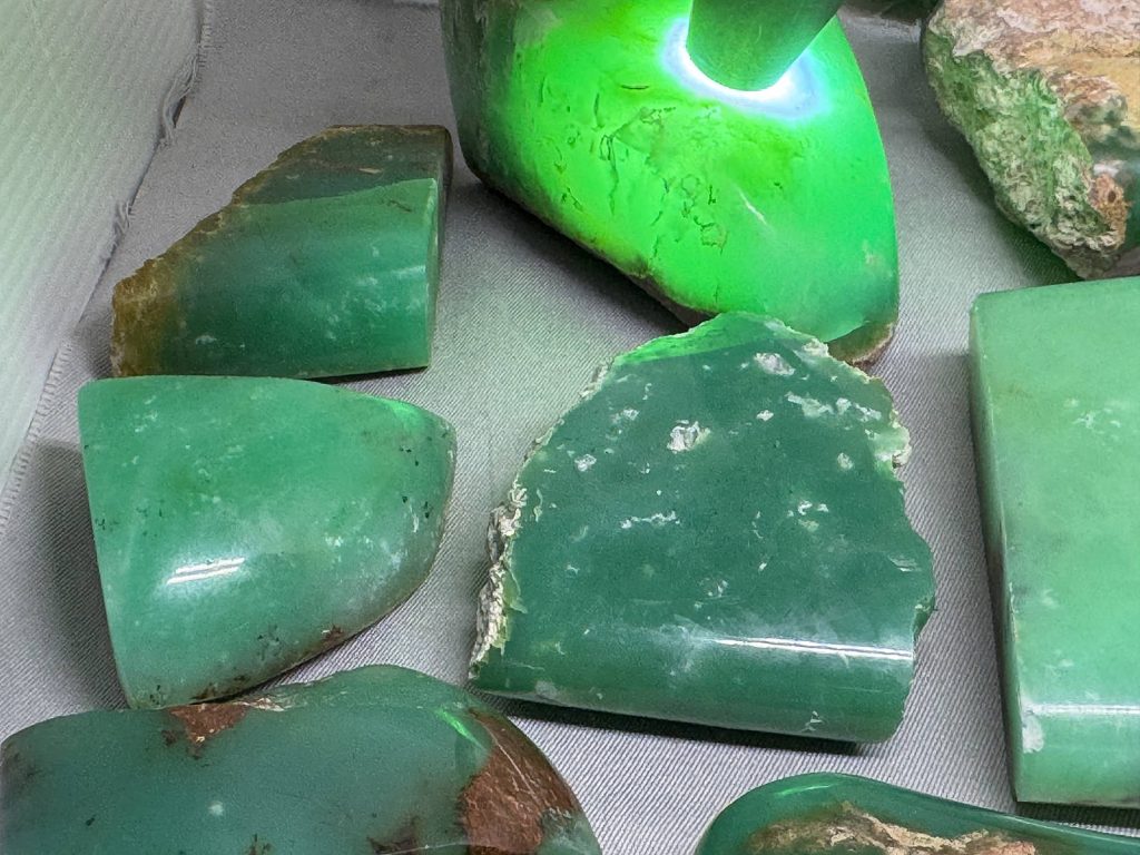 Marlborough Australian chrysoprase Tucson Gem Shows