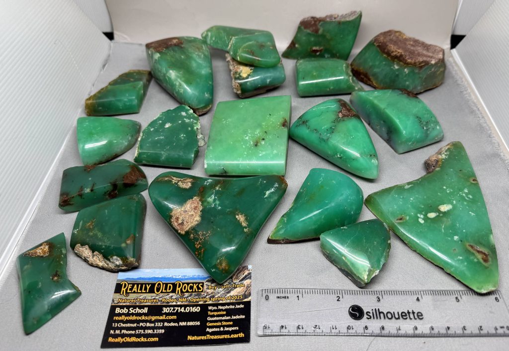 Marlborough Australian chrysoprase Tucson Gem Shows