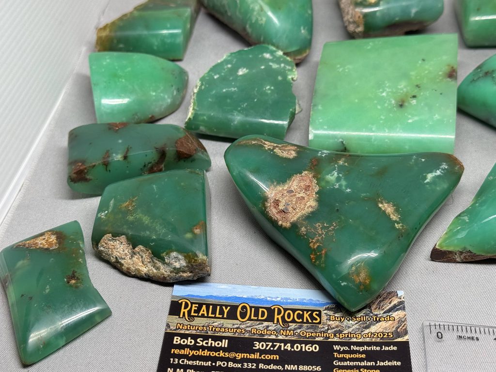 Marlborough Australian chrysoprase Tucson Gem Shows