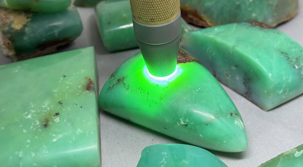 Marlborough Australian chrysoprase Tucson Gem Shows