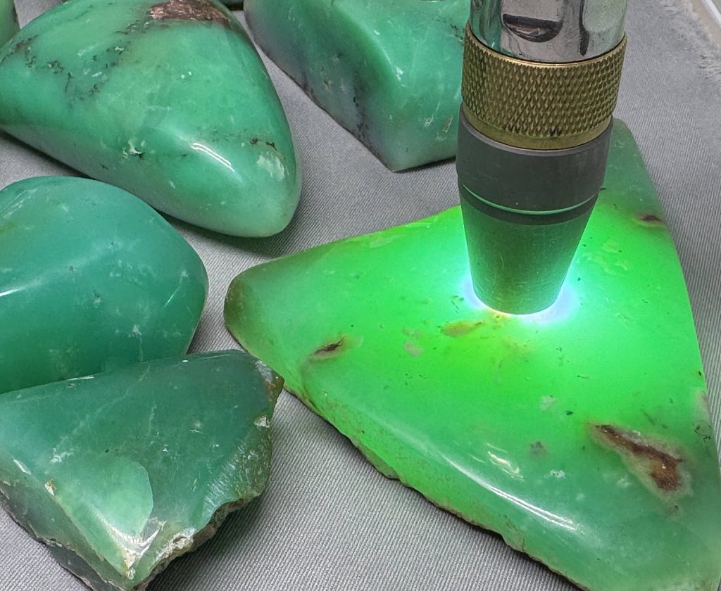 Marlborough Australian chrysoprase Tucson Gem Shows